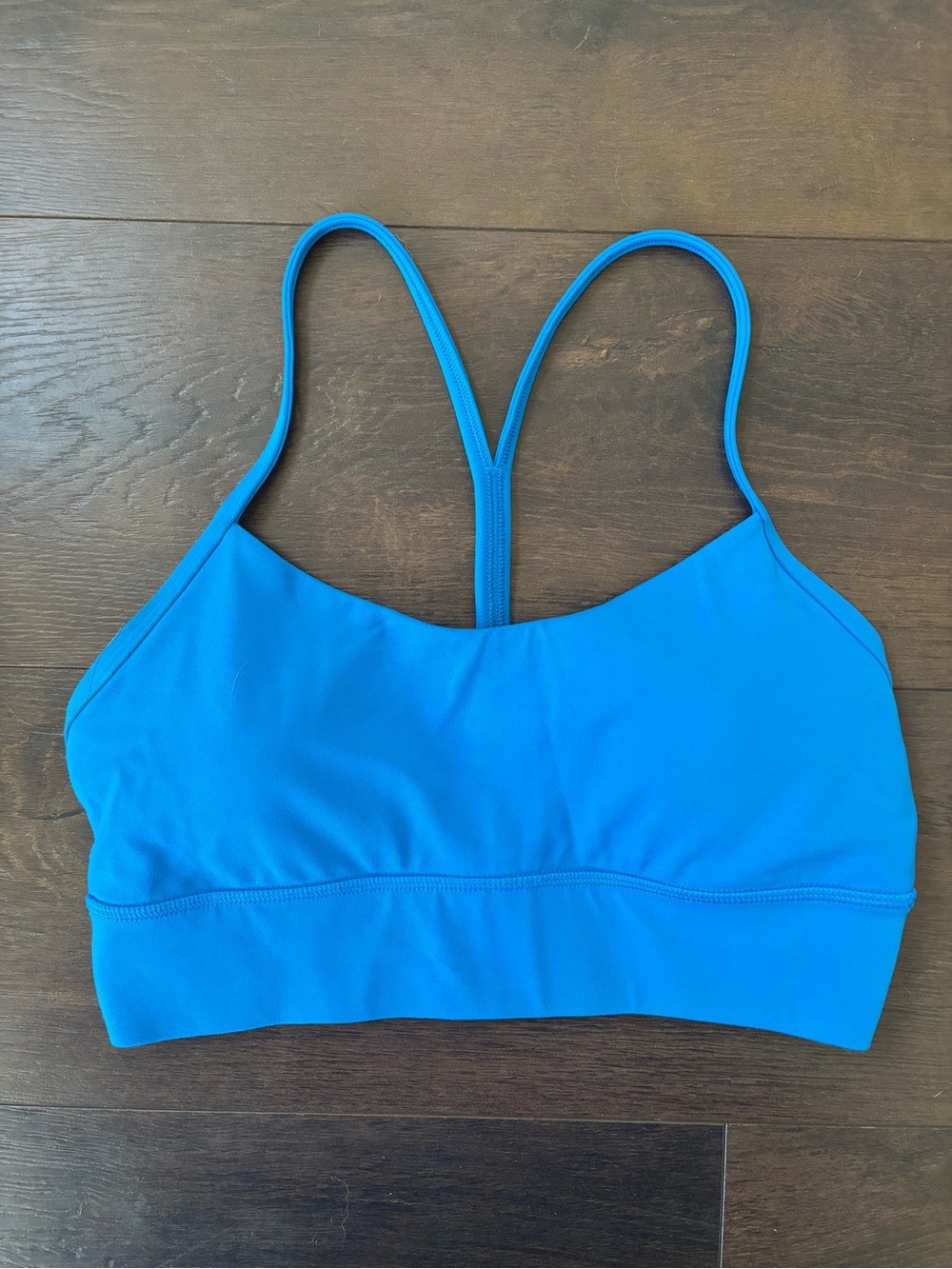 Lululemon Blue Longline Y Back Sports Bra Size 10 Medium NWOT
